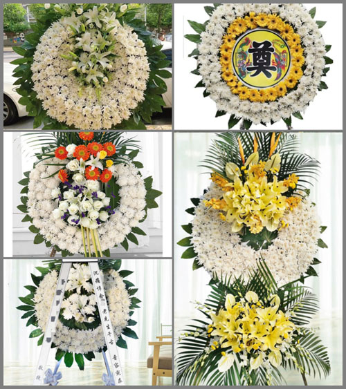 山东济宁鱼台县张黄镇常柳行村花圈速递